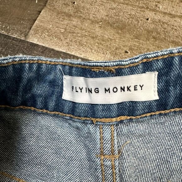 Flying Monkey Women’s Size 29 Cropped Ankle Bootcut Jeans Blue Medium Wash Denim - Picture 6 of 10